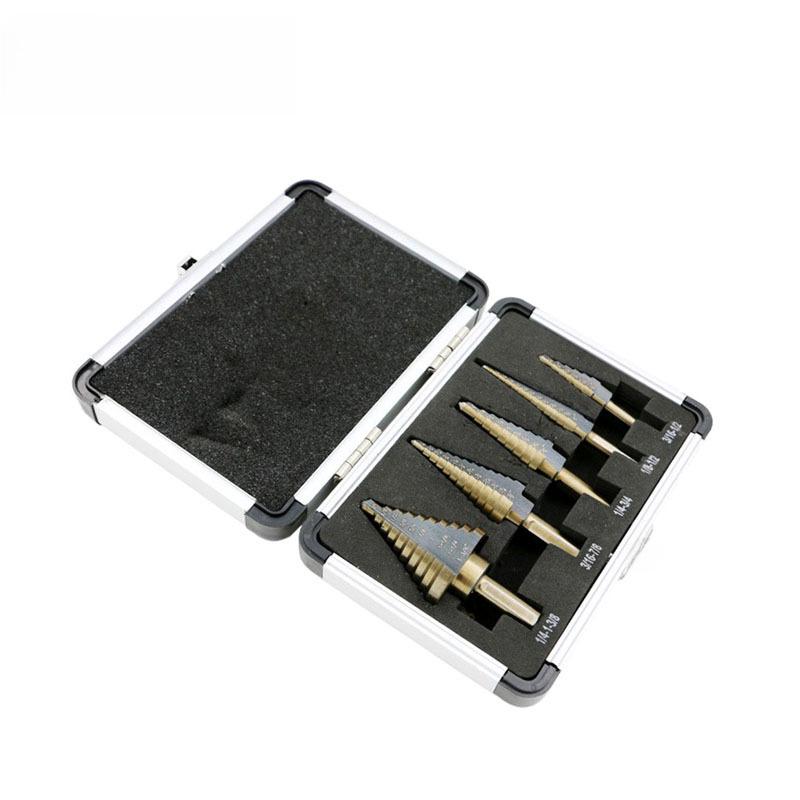 Британский черно-желтый набор из 5-ти предметов «Пагода» для сверления и ручного перфоратора