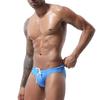 Men Summer Swimming Briefs Low-rise Drawstring Design Swimming Trunks Quick Drying Adjustable Waistline Swimsuit
