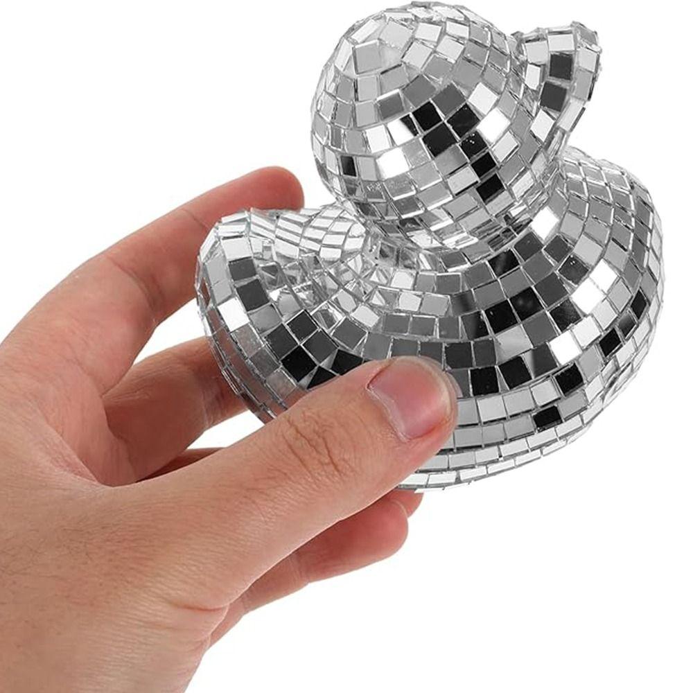 Duck Shape Cute Duck Disco Ball Reflective Christmas Decoration Duck  Home Decor