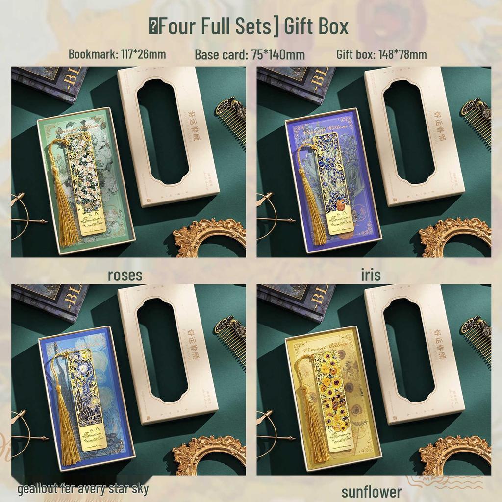 Ретро Закладка с Масляной Живописью: Изысканный металлический сувенир на День учителя и подарки к началу учебного года