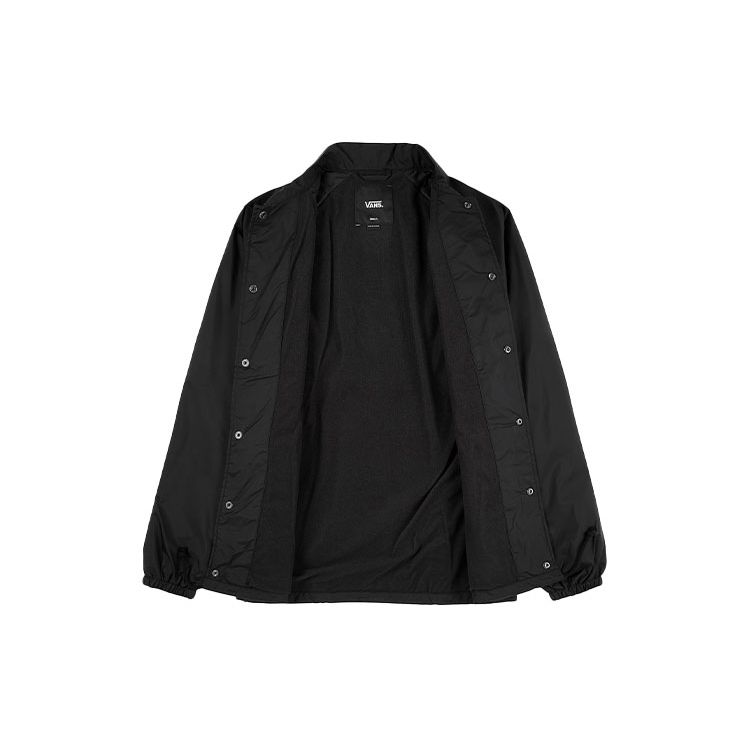 Vans Однотонная свободная куртка-поло с длинным рукавом, мужские куртки, черный цвет VN0A5KEYBLK