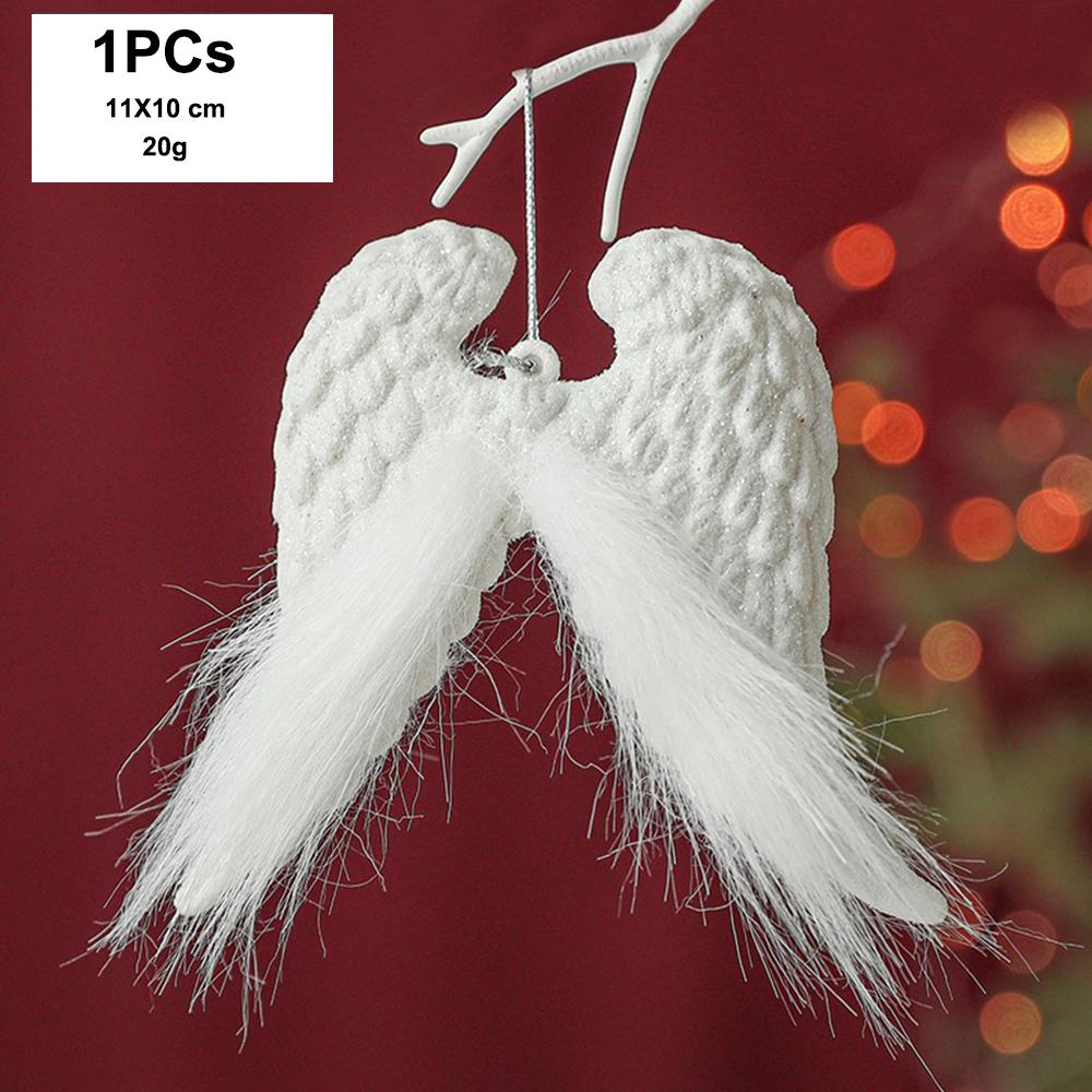 New Christmas Tree Decorations Pendant Xmas Tree White Elk Snowflake Ornaments Home Hanging Decoration 2025 New Year Party Decor
