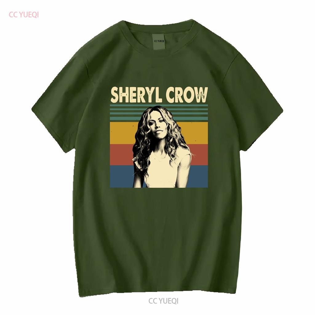 Sheryl Crow American Musician Vintage Retro T Shirt vintage Washed Stretched Casual Comfortable Slightly Soft fashion graphic
