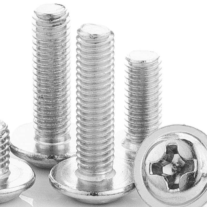 Специальный винт из нержавеющей стали 304 с крестообразной круглой головкой PWM с шайбой и мезонином