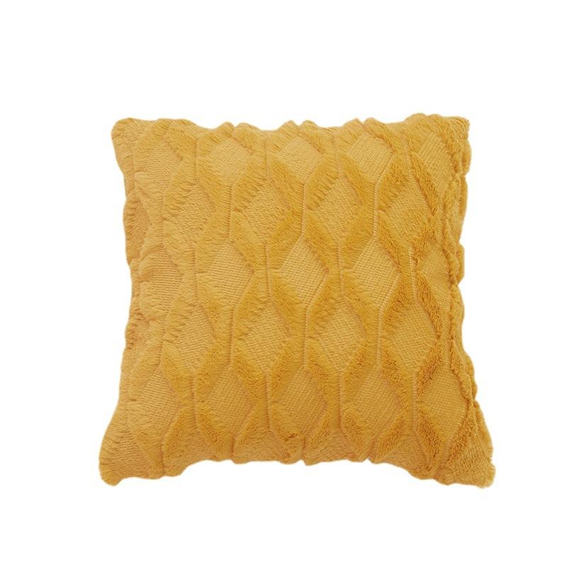 Наволочка для диванной подушки в стиле инс, скандинавский стиль, однотонная, легкая роскошь, плюшевая, домашняя ткань, наволочка