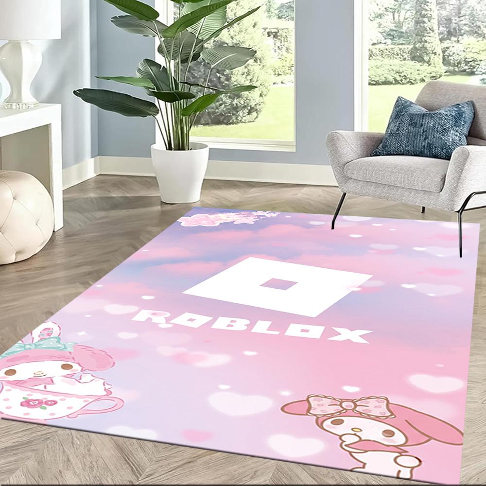 Roblox 41 Area Rug Design for Outdoor Hallway Bedrooms Entryway Anti-slip Rug Anime Office Decor Perfect Birthday/Christmas Gift Idea