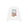 Disney Unisex Adult Mickey & Minnie Mouse Wreath Christmas Sweatshirt