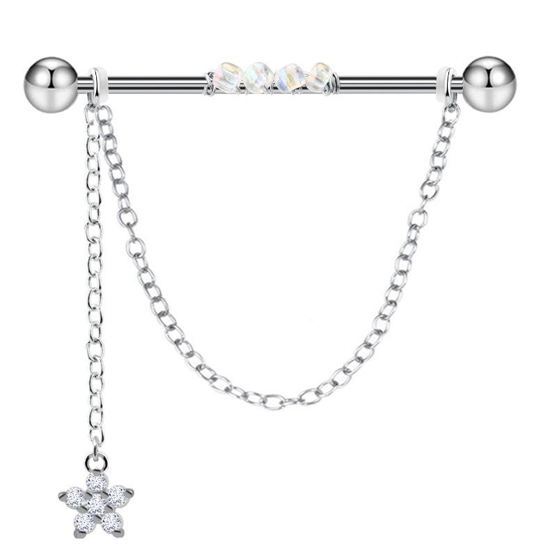 Gaibei Европейский и Американский Трансграничный Пирсинг Уха Перемычки и Кости Цепочки Ногтей