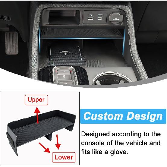 Upgraded Center Console Organizer For 2024 2025 Honda Pilot/2026 Honda Passport Accessories ABS Plastic Material Ert Divider Storage Box Car