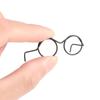 5PCS Baby Toy Retro Alloy Doll Glasses Round Frame Black Lensless