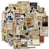 50PCS Gothic Pharmacist Medication Label Stickers Skateboard Designs Phone Luggage Waterproof Scrapbooking Laptop Wall Sticker