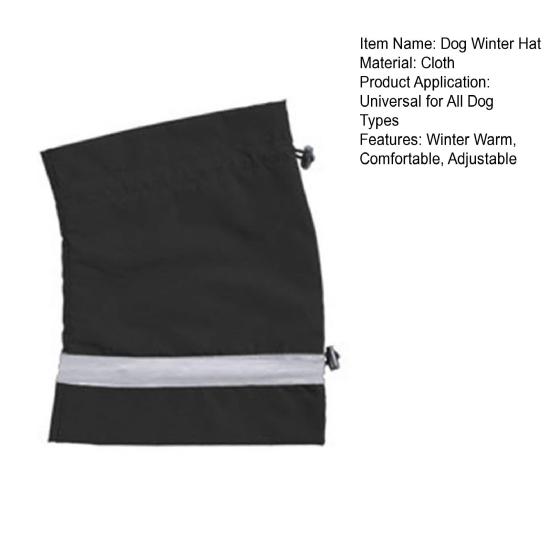 Толстовка с капюшоном Dog Calming, зимняя ветрозащитная повязка на голову со светоотражающей полосой, шумоподавление