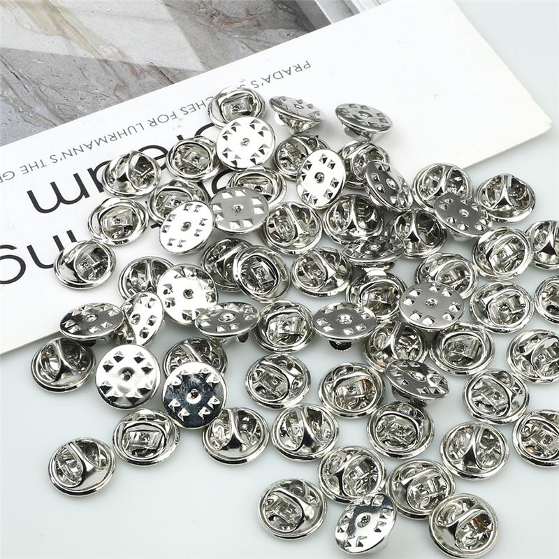 20, 50, 80, 100 шт., красочная металлическая брошь, булавка, держатель для бейджа, застежка-бабочка, клатч, уход за кепкой для самостоятельного изготовления ювелирных изделий, ремесло