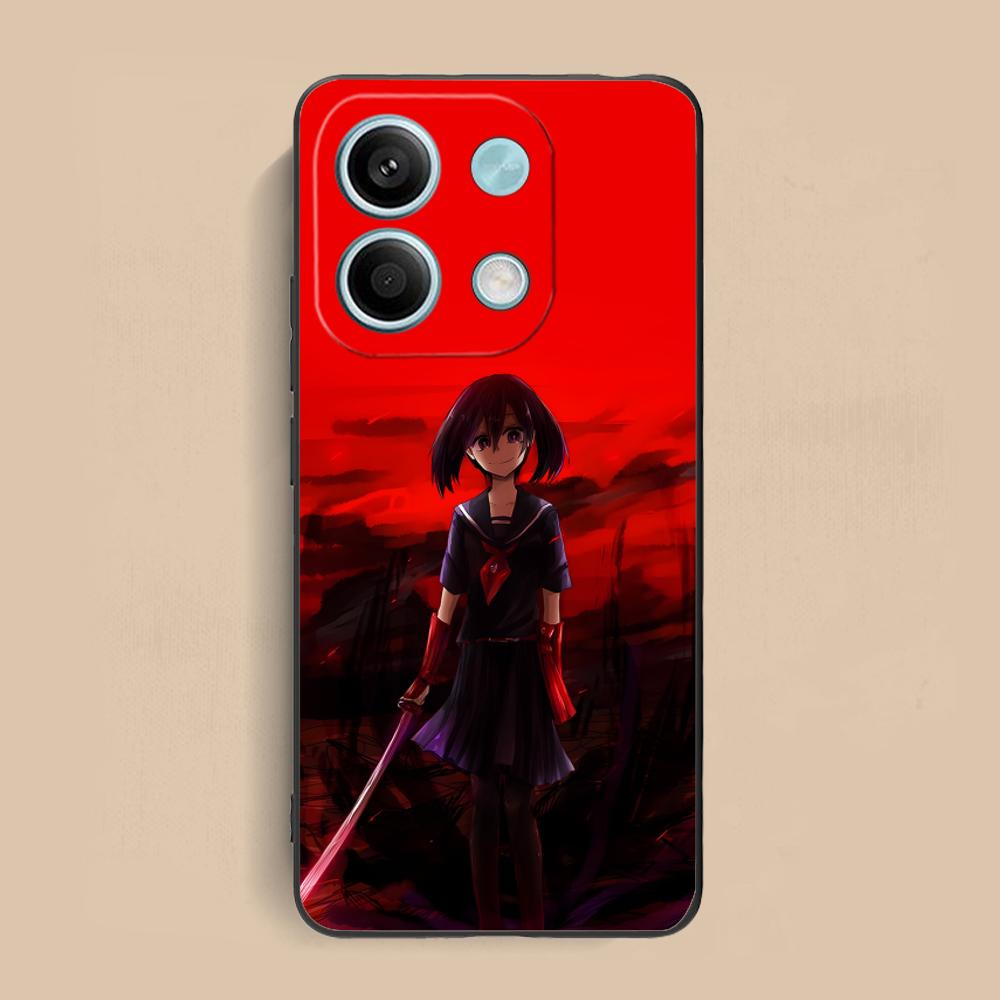 Матовый ТПУ чехол для мобильного телефона Akame Kurome для Xiaomi Redmi Note 14 13 12 11 S Pro Plus 4G 5G Цветной печатный чехол
