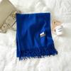 Модный однотонный шарф женский зимний новый стиль имитация кашемира шарф многоцветный теплый шарф длинная шаль