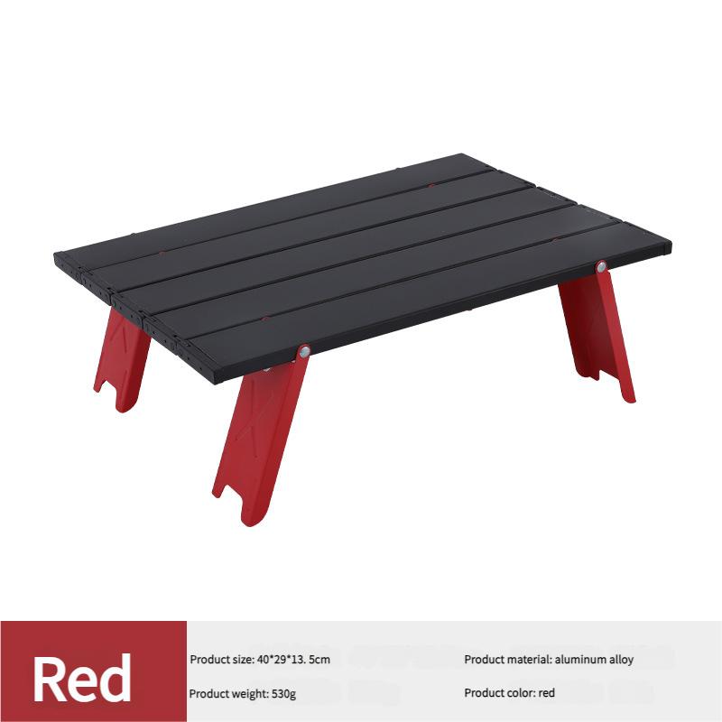 Ultralight Aluminum Folding Table Portable Mini Camping Desk Compact Design for Tent Picnic Outdoor Travel Tea Party