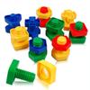 8 Pairs/16 Pairs Screw Building Blocks Shape Pairing Plastic Insert Blocks Toys for Children Educational Toys Models