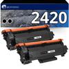 Toner Cartridges - GENERINK - TN2420 TN2410 - Pack of 2 - Black - 3000 Pages Per Cartridge