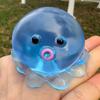 Сквиш-осьминог Игрушка-антистресс Резиновый Прозрачный Хрустальный Осьминог Игрушка для Расслабления Рук Мягкая Медленно Возвращающаяся Сжимаемая Игрушка для Детей Взрослых Зажимаемая Игрушка