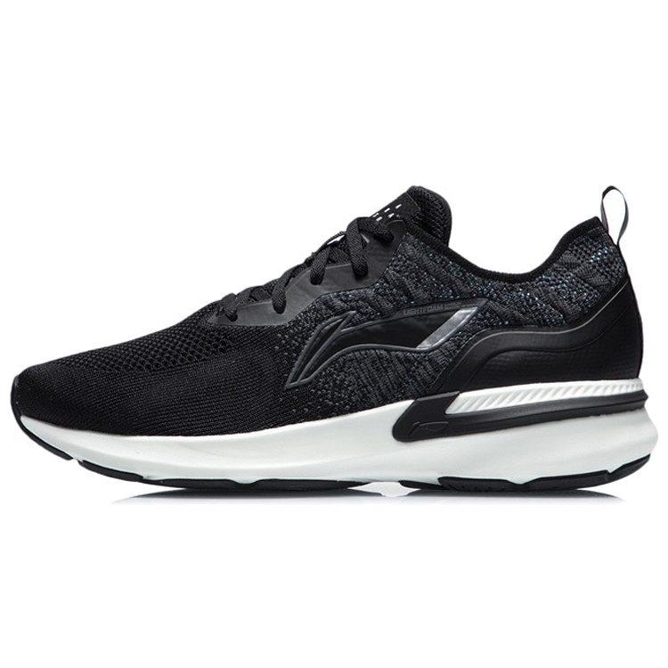 Li Ning Arashi Амортизирующие Низкие Беговые Кроссовки Мужские Черные ARHR131-1