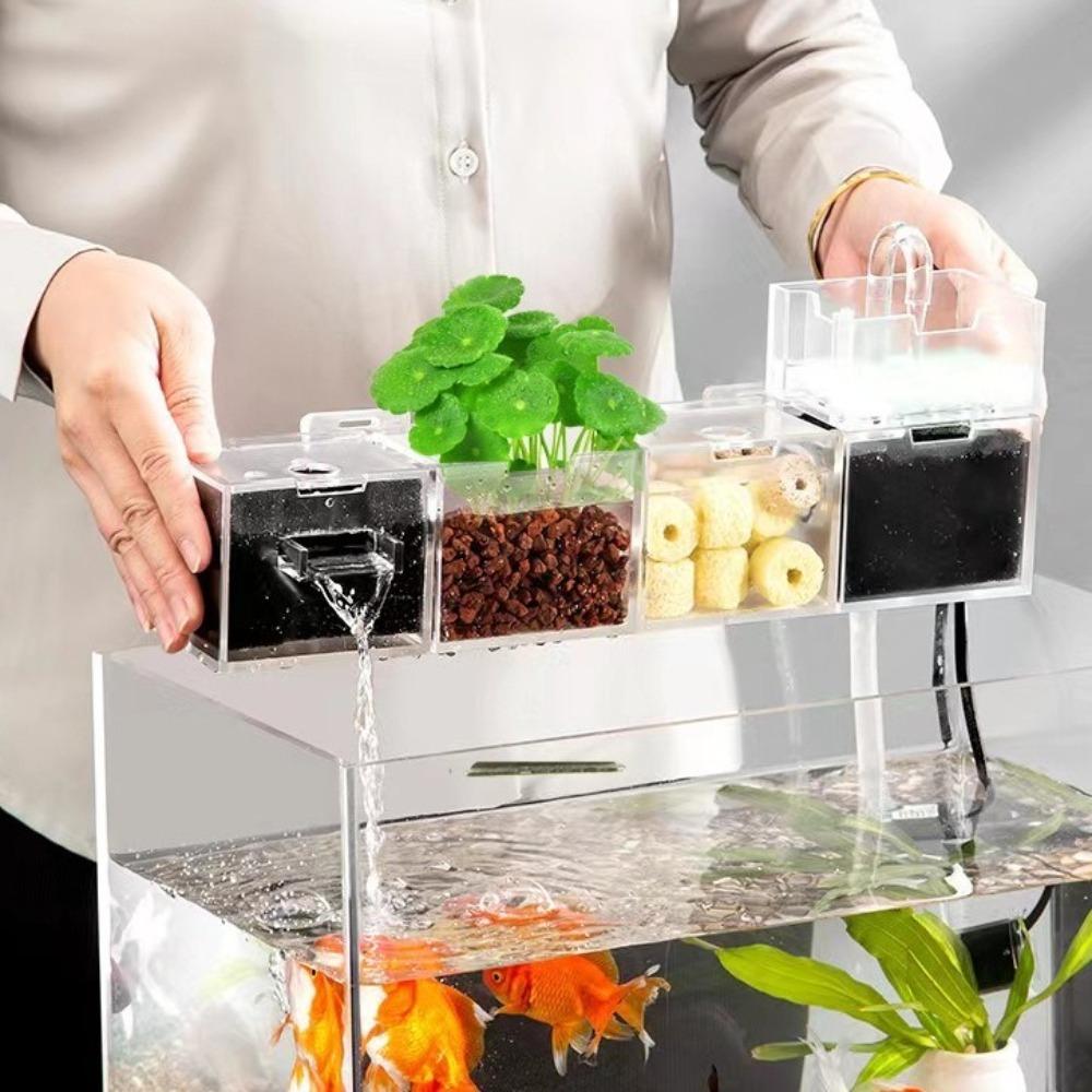 Three-in-one External Aquarium Filter Oxygenated Water Circulation Filter Box Aquarium