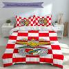 3pcs Sport Lisboa E Benfica Duvet Cover Set, Includes 1 Duvet Cover and 2 Pillowcases,Skin-Friendly&Comfortable Fabric,Suitable Bedding Sets