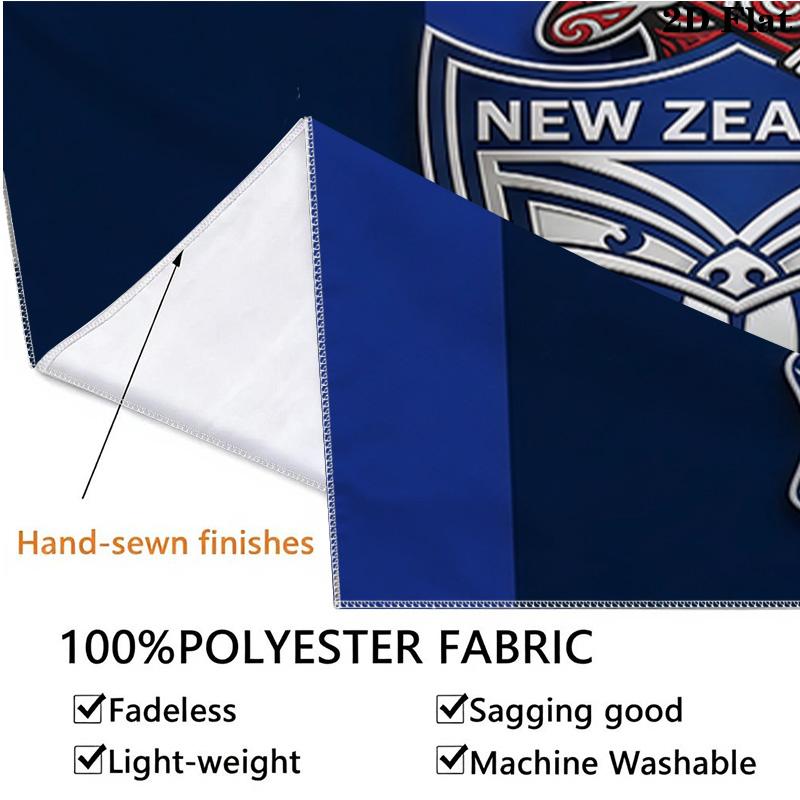 Custom Name New Zealand Warriors Printed Tapestry – Wall Hanging for Bedrooms, Dorms, and Home Decor