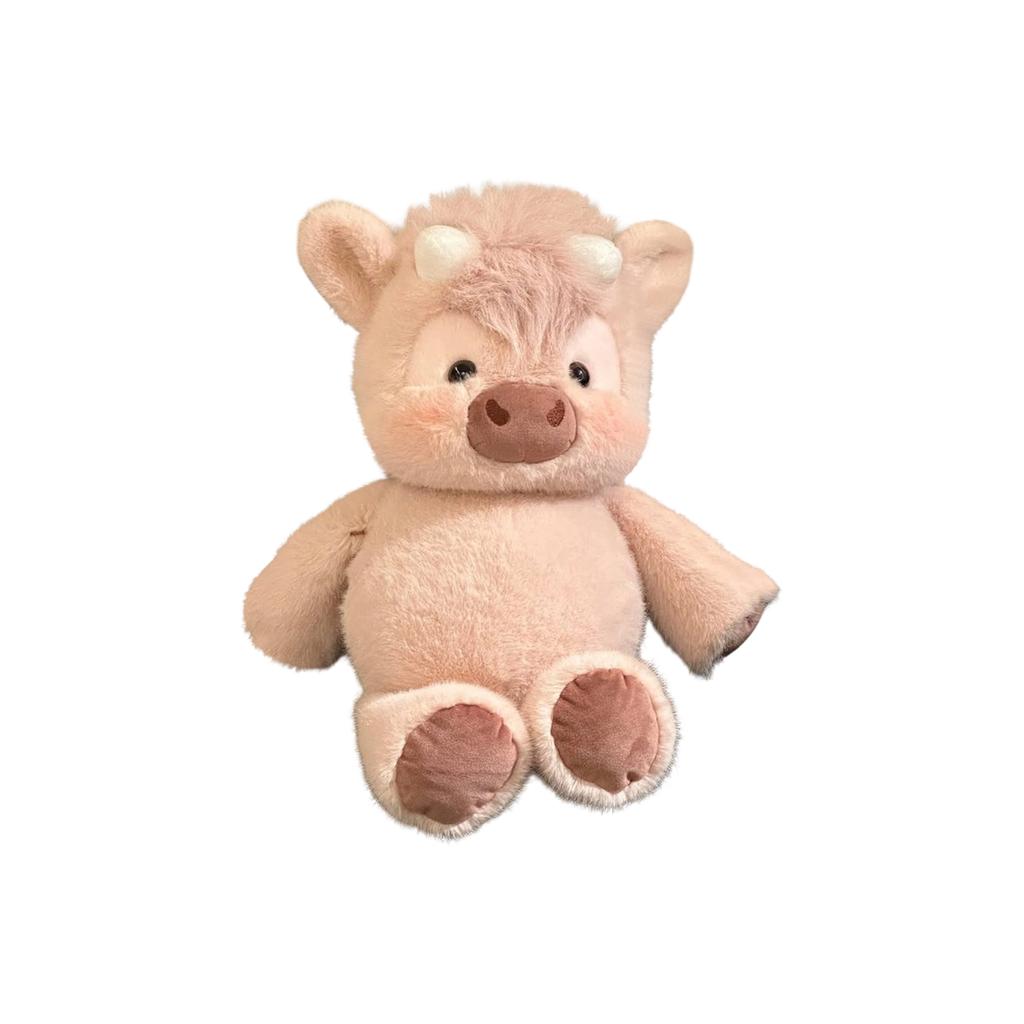 Очаровательная плюшевая игрушка Хайлендская корова 45 см - Обнимаемое бегущее животное, изготовленное из высококачественной мягкой ткани, успокаивающий компаньон