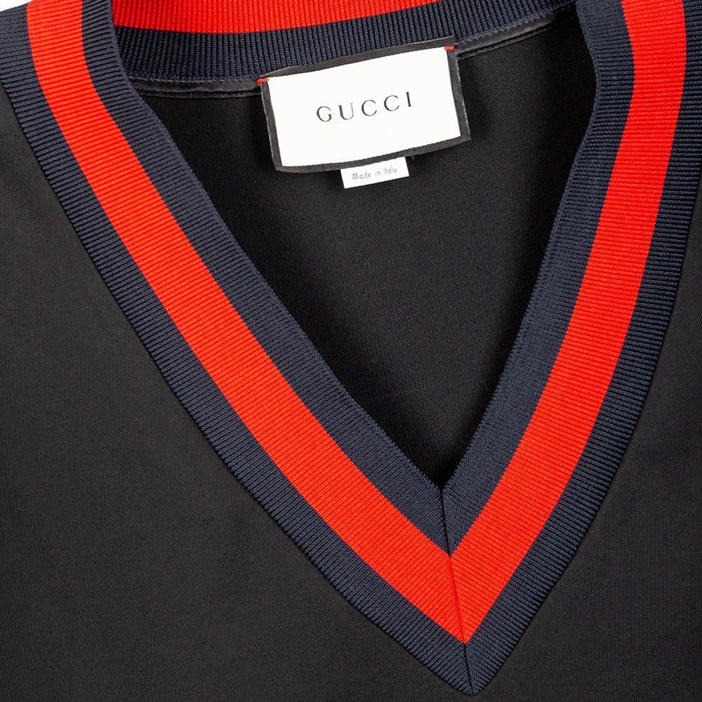 GUCCI Short Sleeved Dress Women's Black 470315-X5S34-1301
