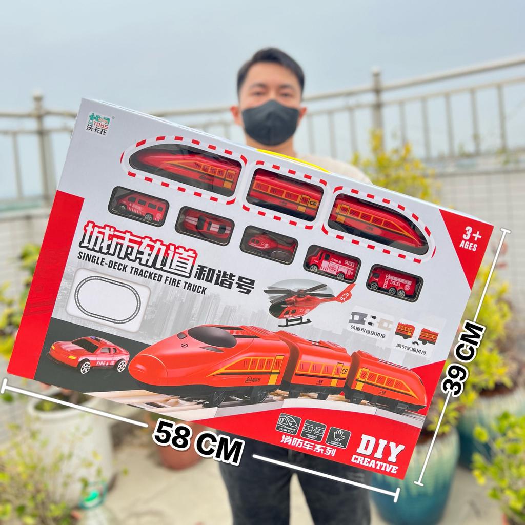 Electric Track Toy Car Educational Splicing Space Park Changeable Dinosaur Rail Car Children'S Toy Supply