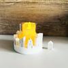3D Nordic Style Small House Silicone Mold 10-Hole House Candle Forms Mini Houses Plaster Concrete Cement Mold Aroma Soap Molds