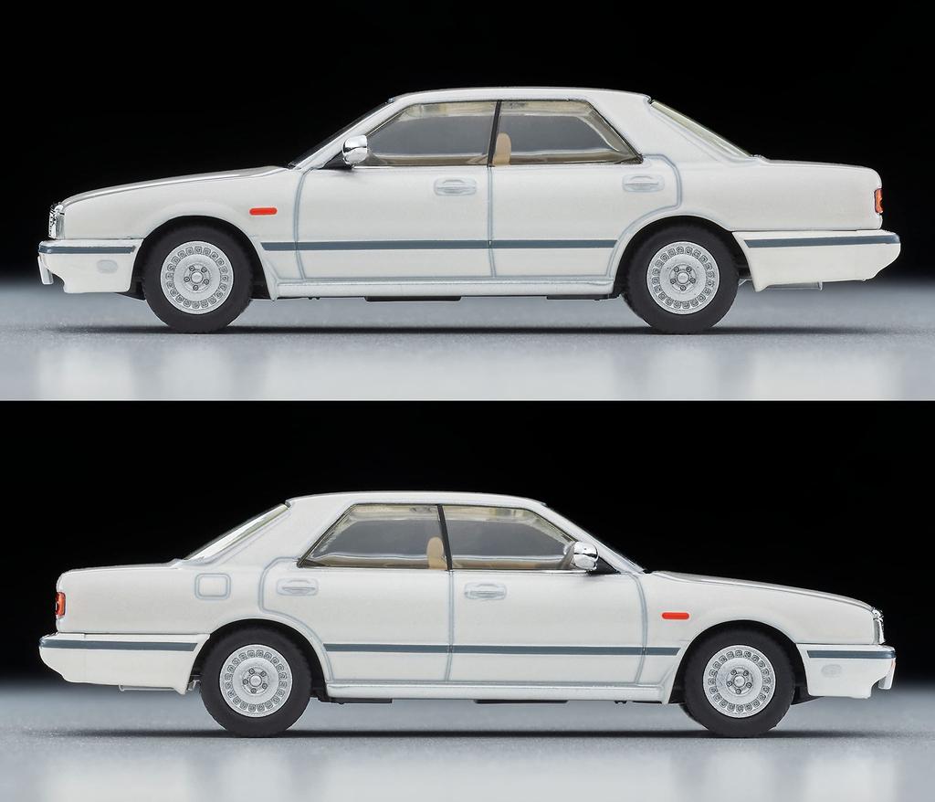 Tomica Limited Vintage Neo Japanese Car Era 17 Nissan Cedric Cima Type II Limited Kazue Ito Specification White Finished Product 321415 1/64 LV-N