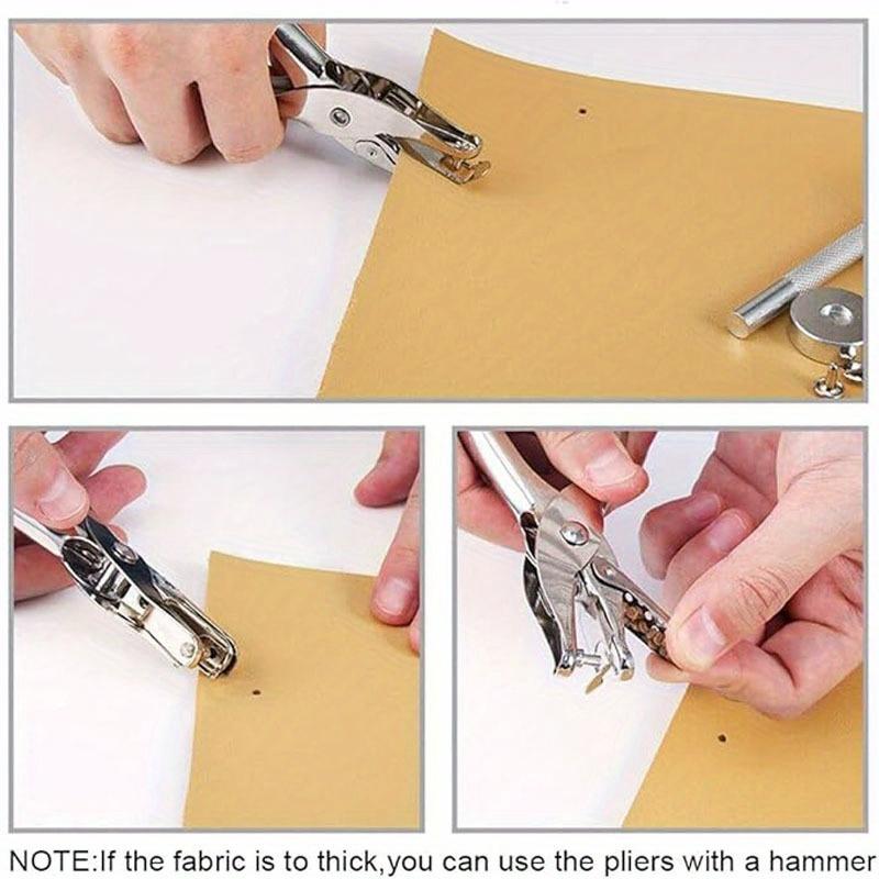 480 комплектов заклепок для кожи, комплект кожаных заклепок, 4 цвета, 3 размера, кожаные заклепки и кнопки для поделок из кожи