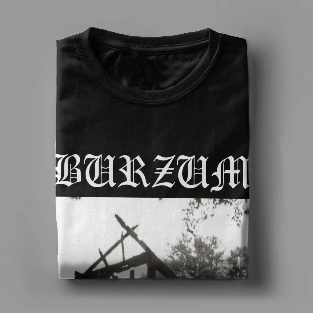 Burzum Aske Футболки Мужские футболки из чистого хлопка в винтажном стиле Футболка с круглым вырезом Футболка с коротким рукавом Летние топы