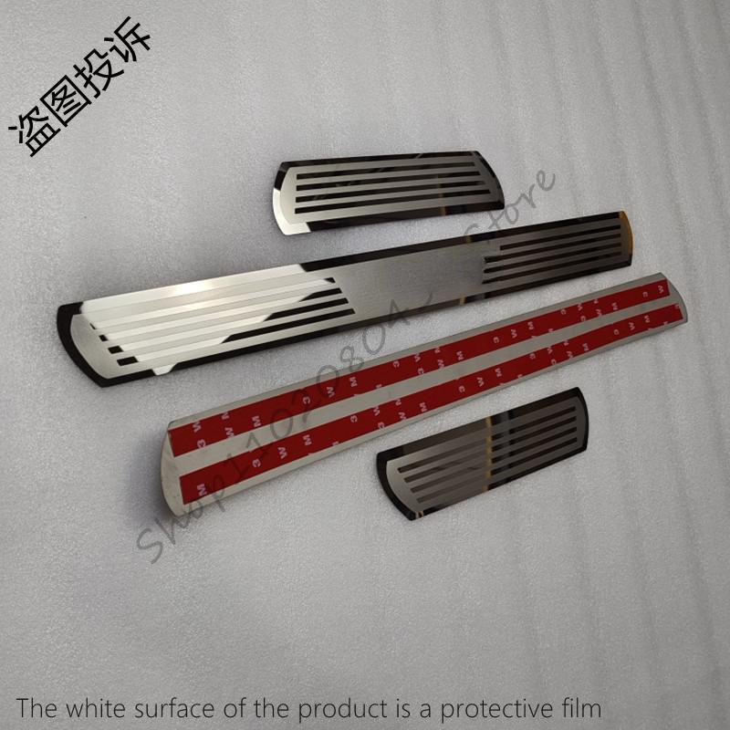 Автоаксессуары Для KIA CEED SW 2018 Накладки на пороги Нержавеющая сталь Пороги Защитные накладки