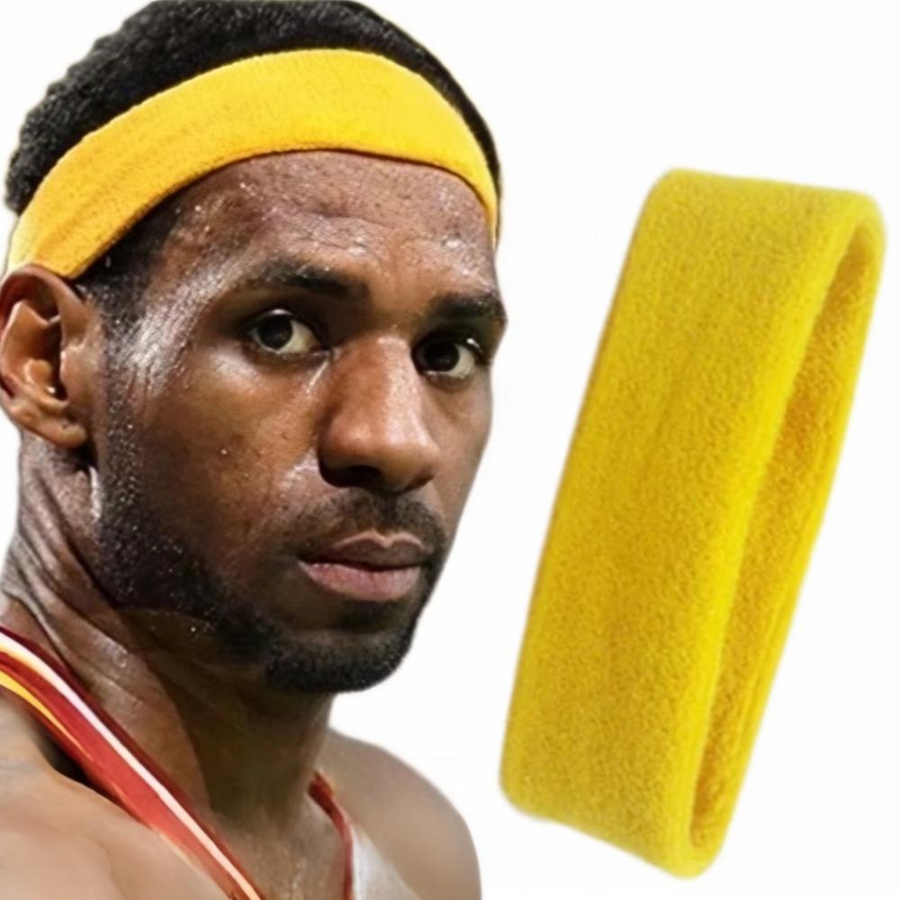 Unisex Pure Color Sports Headband Elasticity Comfortable Fitness Running Play Basketball Polyester Cotton Antiperspirant Belt