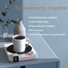 2025 New Thermostatic Cup Mat Coffee Heating Cup Mat Speed Heating Timer 9-speed Knob Control Dormitory Home Gift Cup Mat