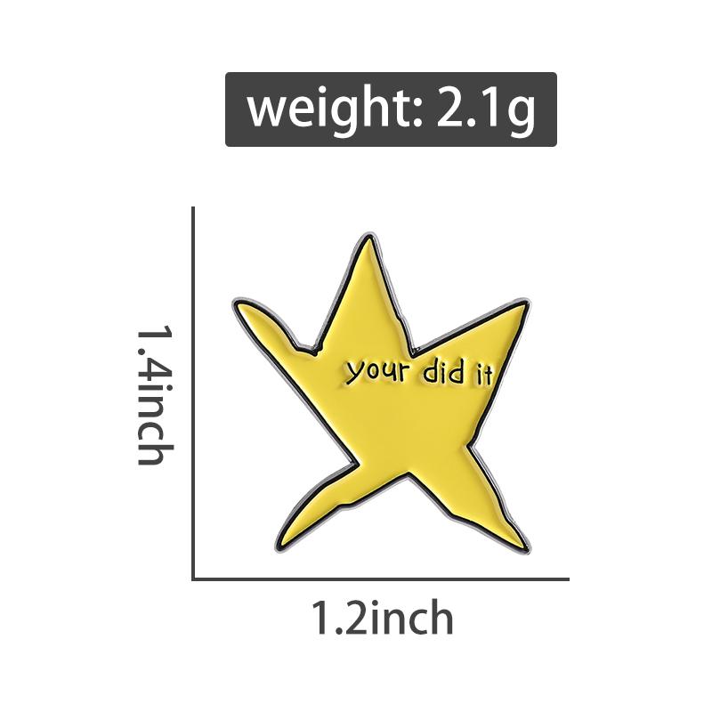 Your Did It Meme Star Enamel Pin Funny Metal Badge Brooch for Women Men Lapel Pin Jewelry Accessories