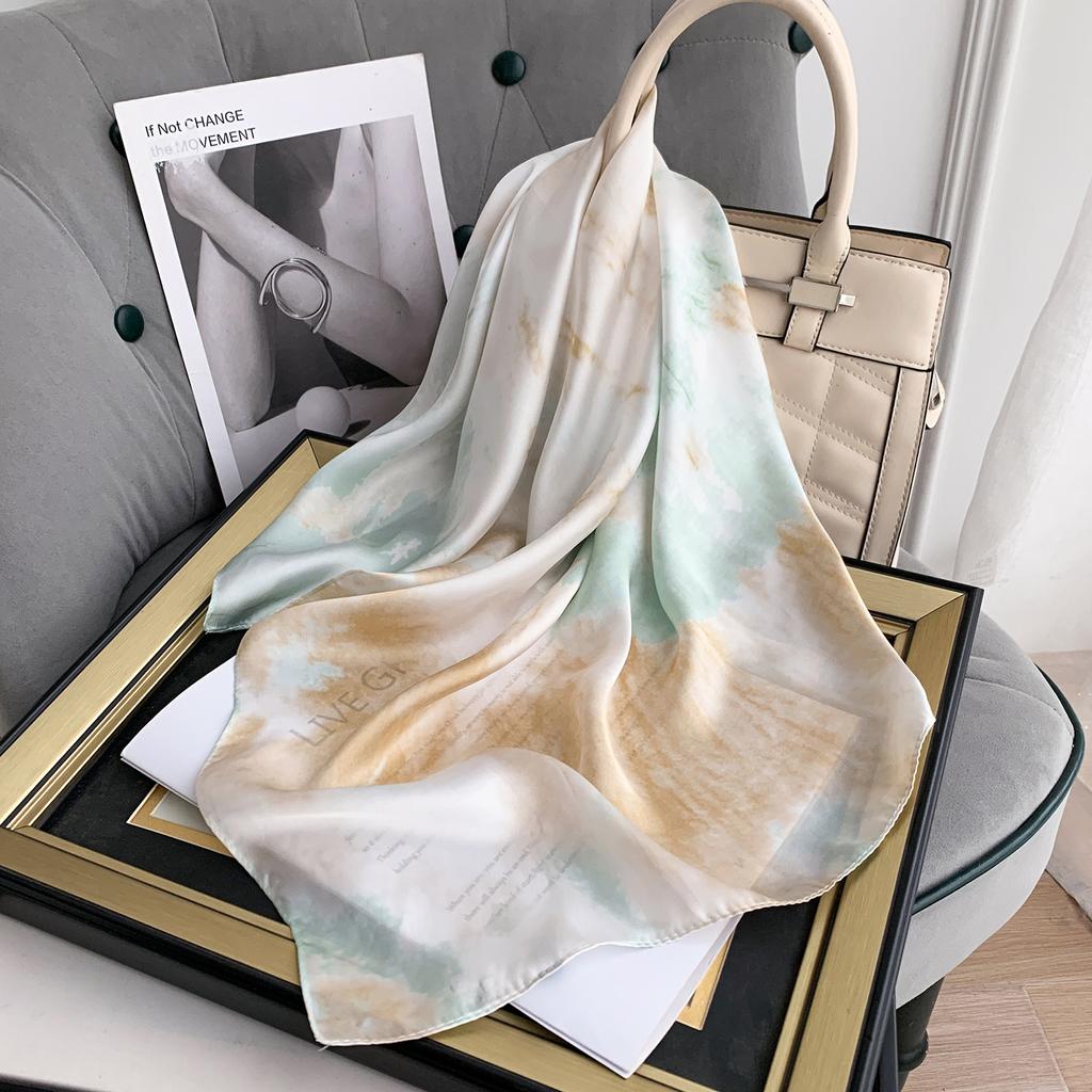 2024 New 70 CM Silk Shirt Decoration Small Square Scarf Fashionable And Versatile Commuting Scarf Neck Protection Scarf