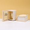 Flip Lid Engagement Ring Box Storage Box Jewelry Display Case Durable Book Shape Ring Box  Travel