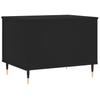  Coffee Table, Black, 60x44.5x45 Cm, Wood-based Material