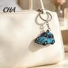 Durable Metal Keychain Enamel Retro Beetle Car Keychain, Key Ring Holder, Decorative Shape Accessories for Handbags Backpacks, Enthusiasts Gift