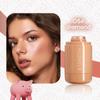 6-color Lip and Cheek Dual-purpose Blush Cream, Rouge Blush Stick, Natural Highlight Brightening for The Face, Facial Makeup, Delicate Makeup