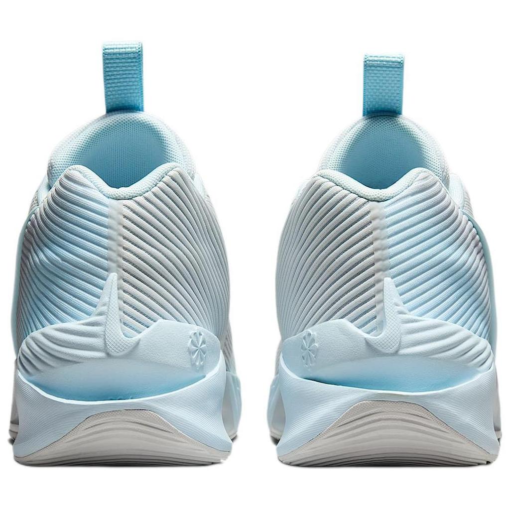 New Nike Anti Slip Wear Resistant Low Top Basketball Shoes Men's White Blue HF1804-002