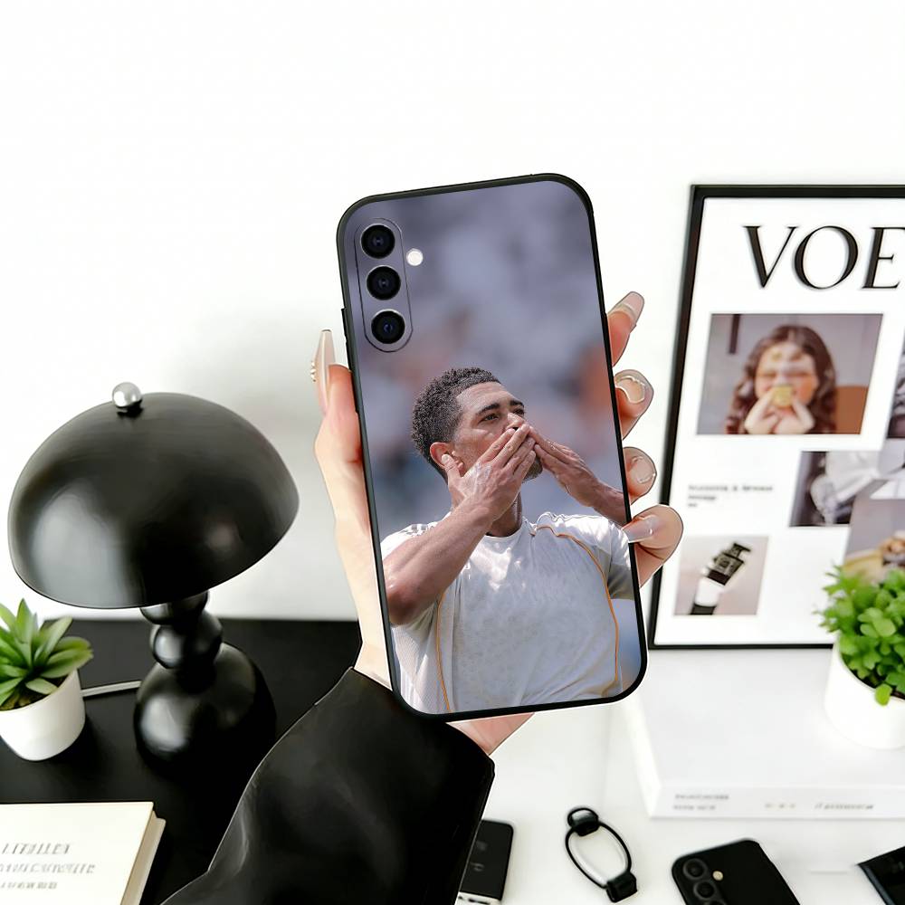 Чехол для телефона J-Jude Bellingham Черный Силиконовый Мягкий Для Samsung Galaxy A73,A72,A71,A70,A53,A52,A51