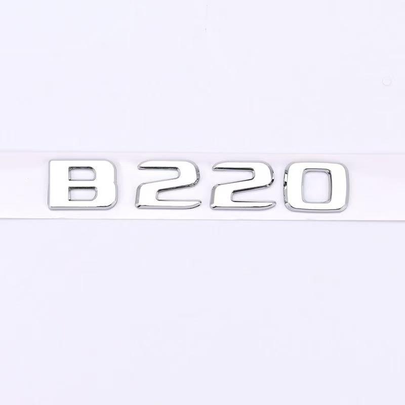 Gloss Black Rear Trunk Emblem Badge For Mercedes-O2 B180 B200 B220 B260 3D Logo Sticker Replacement Car Styling Accessories YT3