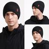 Winter Men's Cold-Proof Wool Hat Adult Outdoor Riding Velvet Warm Outdoor Knitted Hat