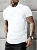 Summer Men's 100% Pure Cotton Casual Loose Plus Size NY Letter Printed Sports Comfortable Round Neck Short Sleeved T-shirt Top