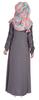Bimba Islamic Clothes For Women Long Dress With Printed Hijab Scarf Rayon Abaya Maxi Front Button Muslim