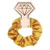 Large Solid Color Satin Fabric Scrunchies for Women's Ponytails